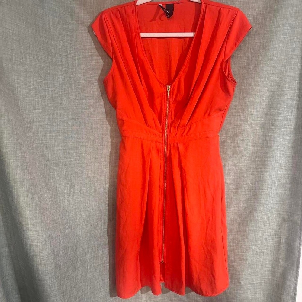 Mini dress with zipper